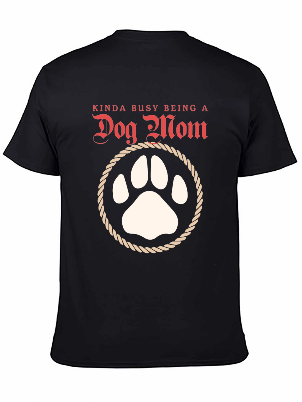 Dog Mom T-Shirt: Cute Paw Print Tee