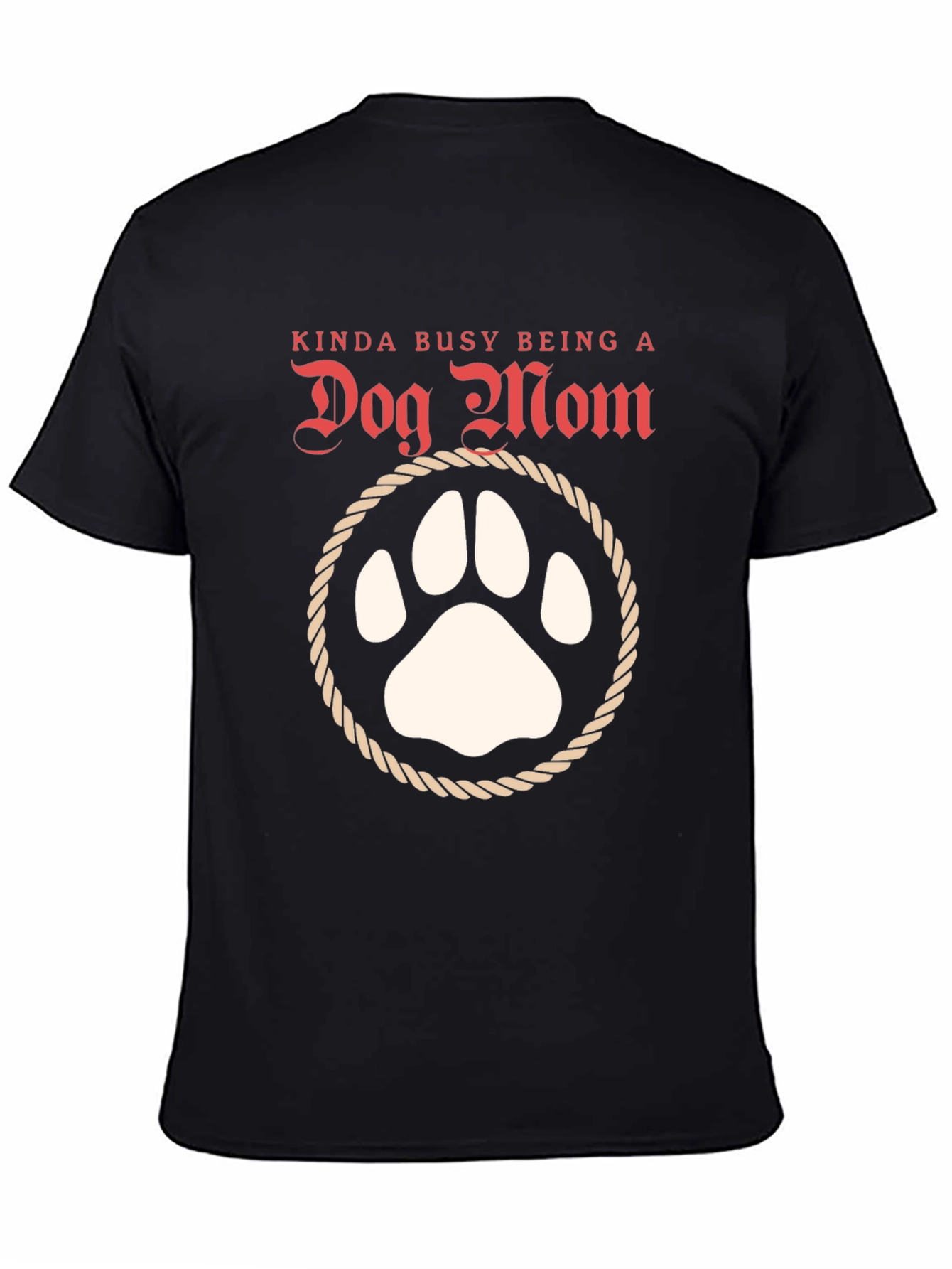 Dog Mom T-Shirt: Cute Paw Print Tee