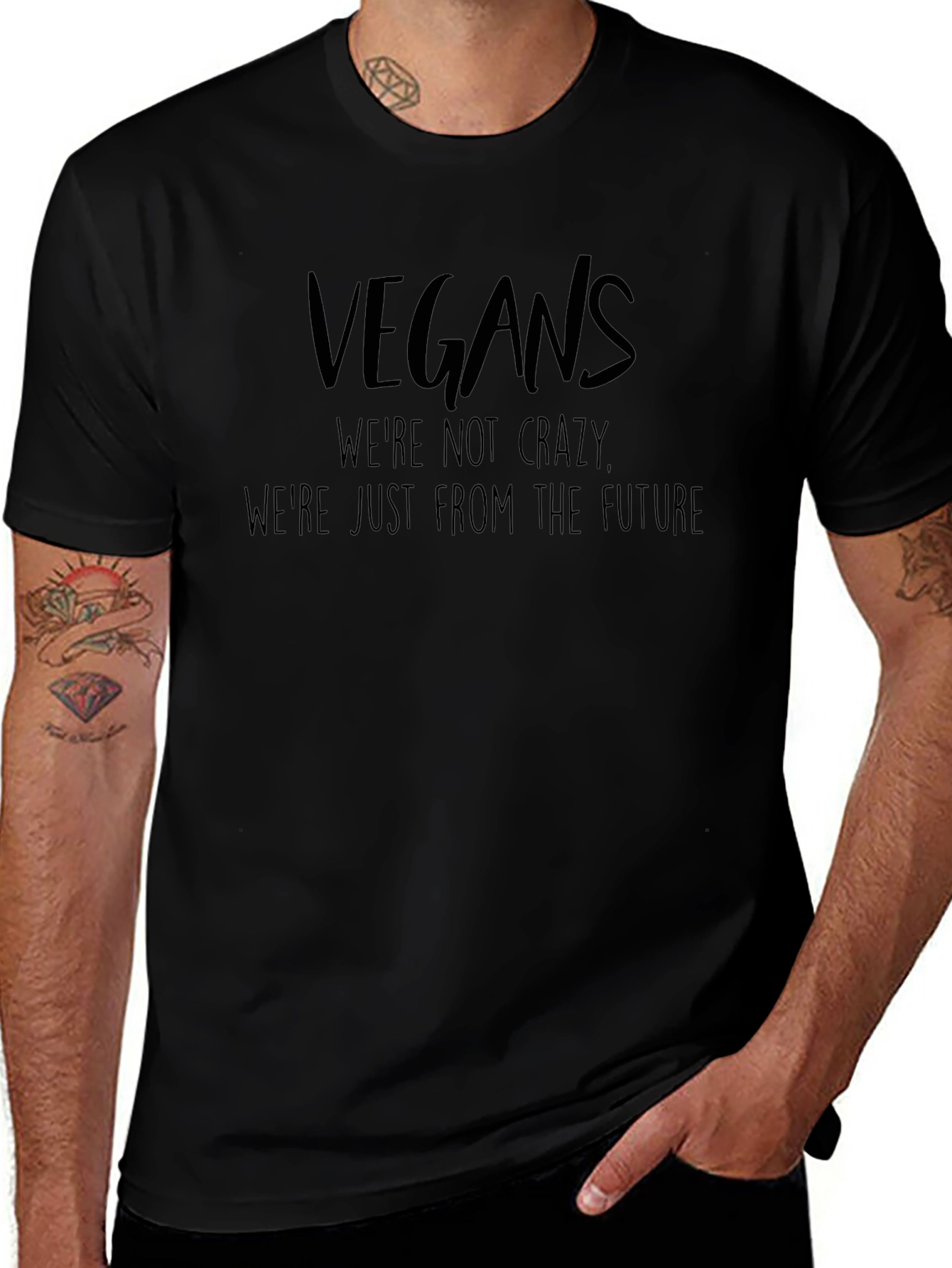 Vegan Future T-Shirt - Crazy Funny Tee