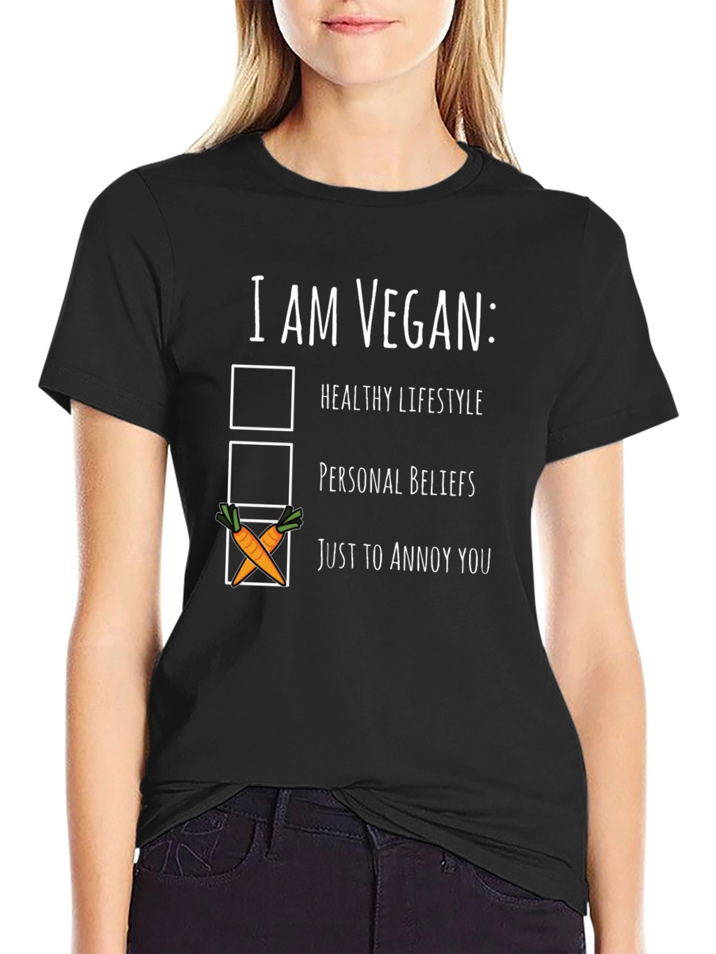 Vegan Humor T-Shirt: Just To Annoy You Tee