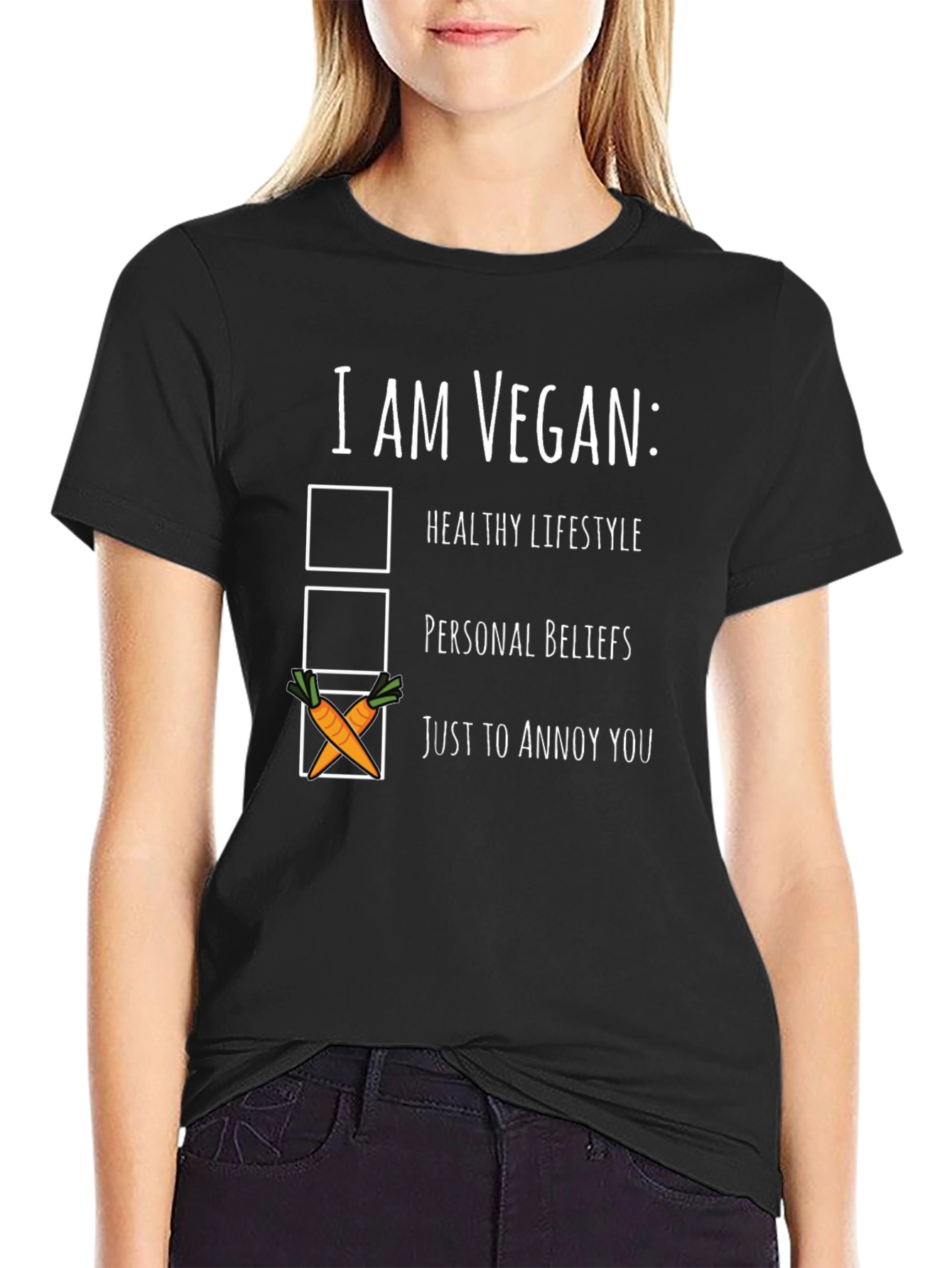 Vegan Humor T-Shirt: Just To Annoy You Tee