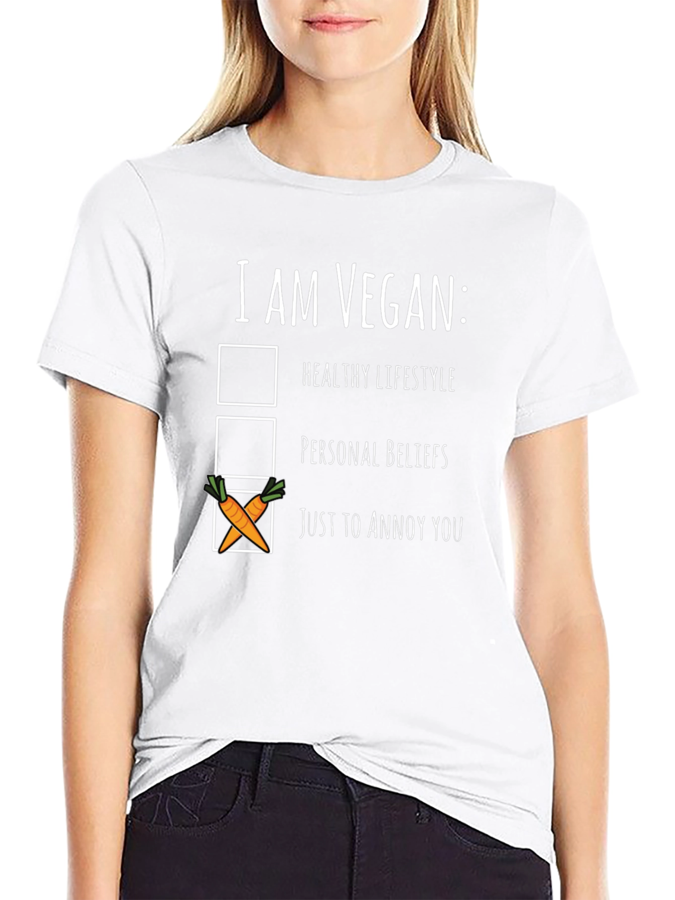 Vegan Humor T-Shirt: Just To Annoy You Tee