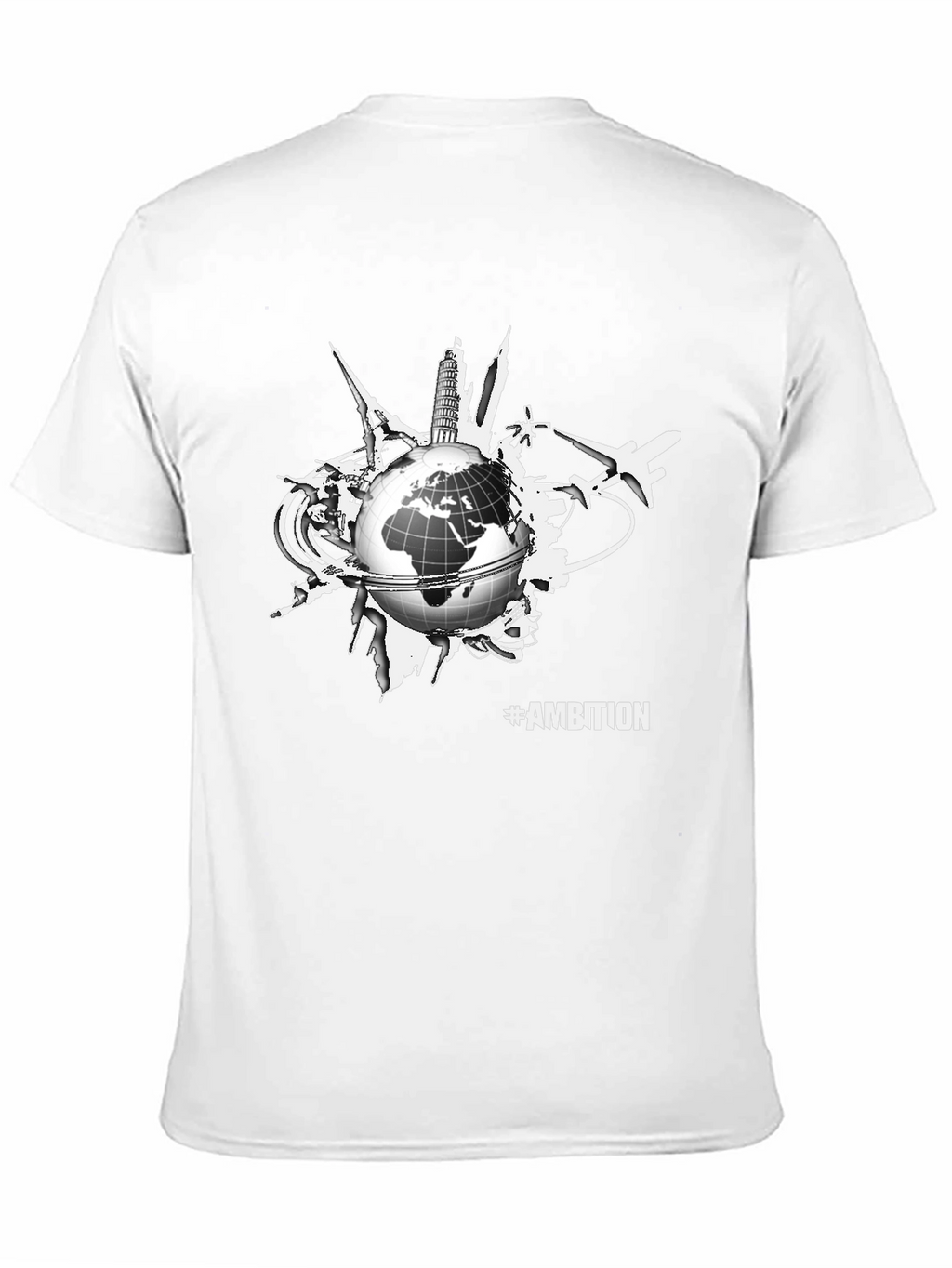 Ambition Globe Graphic Tee - Black