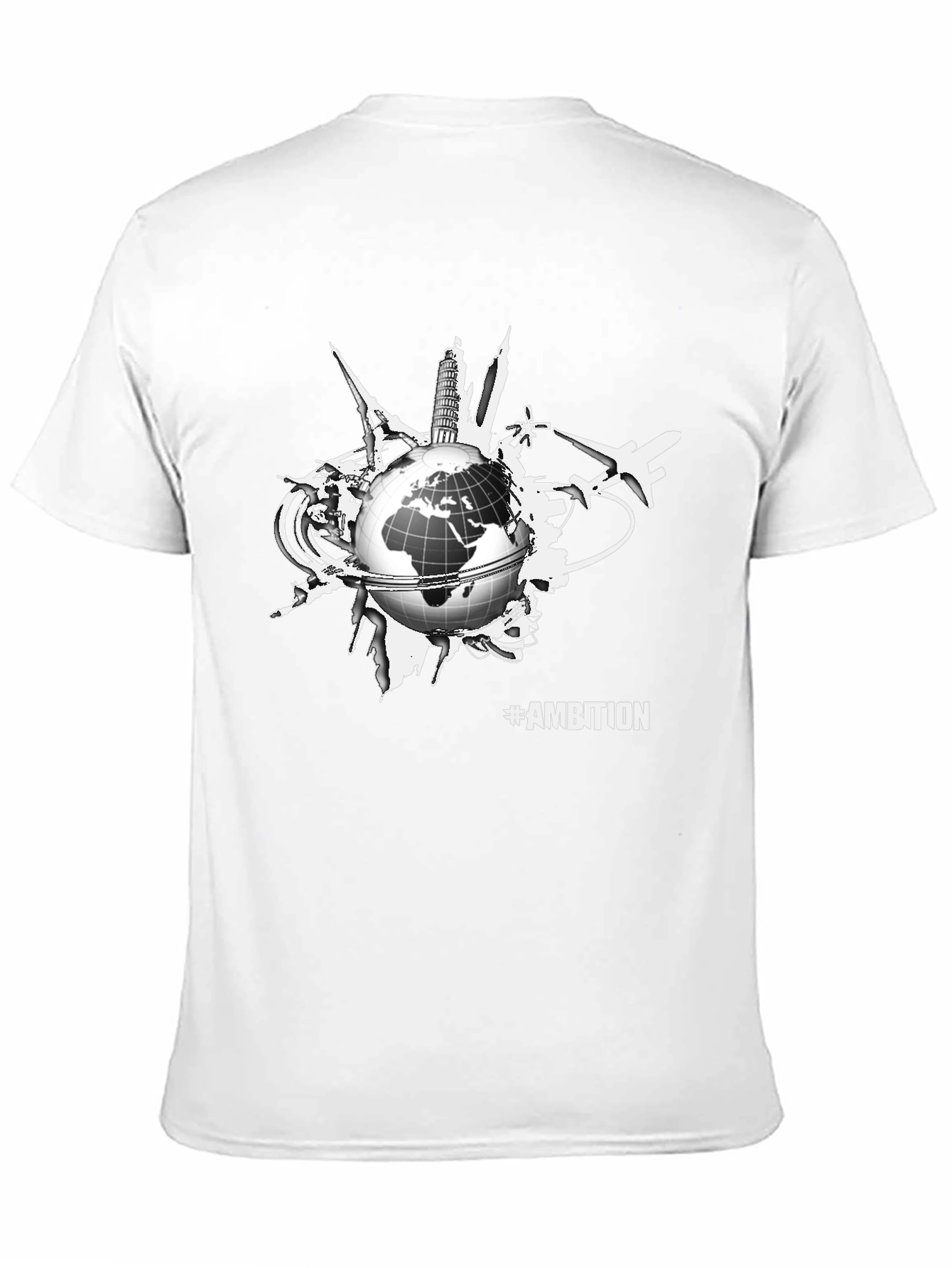 Ambition Globe Graphic Tee - Black