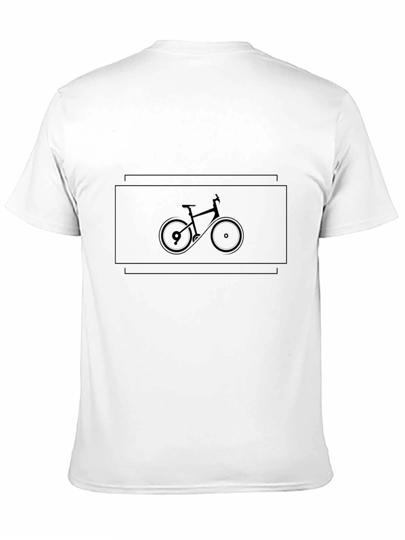 Mens Black Bicycle Graphic T-Shirt