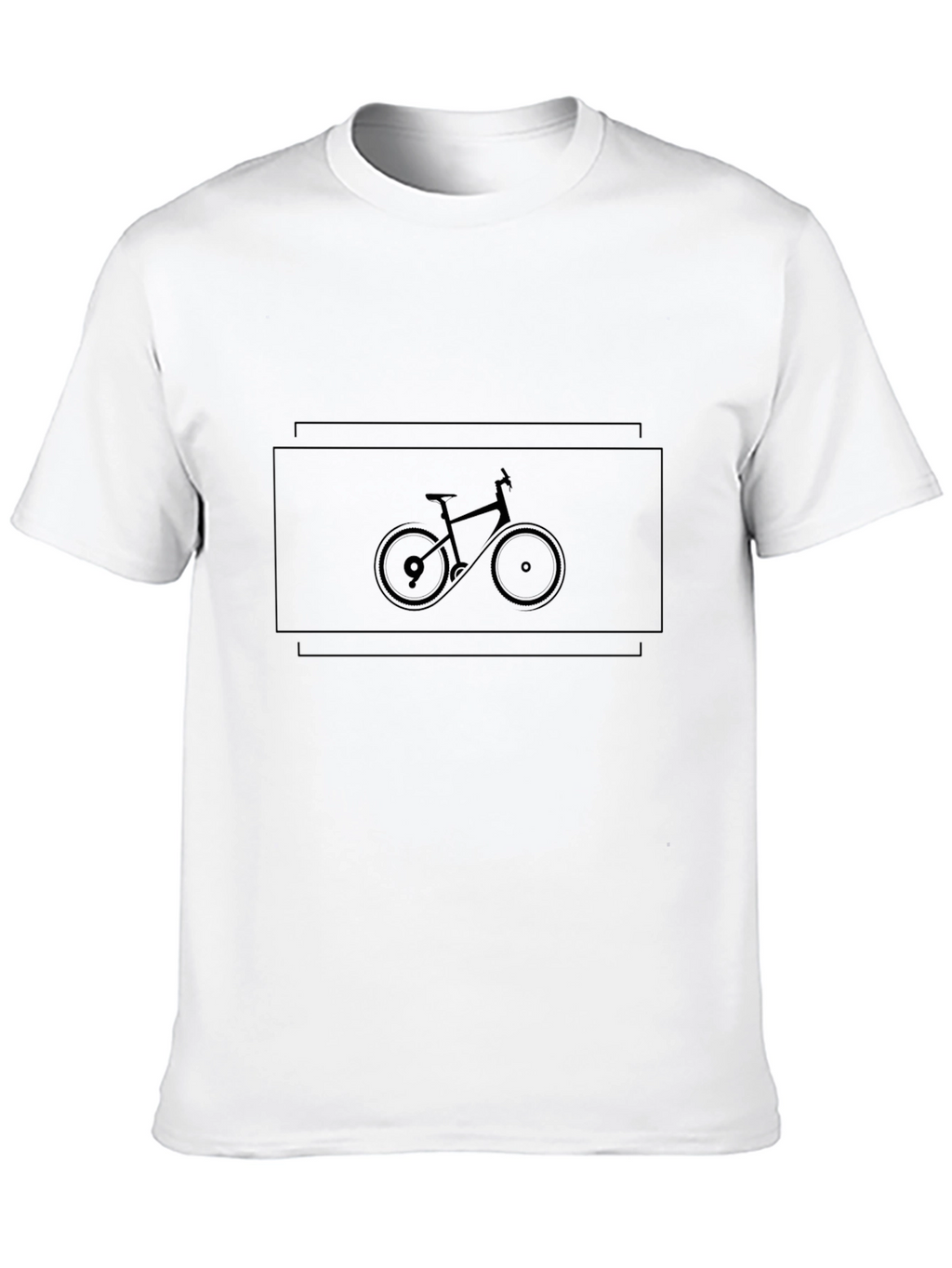 Mens Black Bicycle Graphic T-Shirt