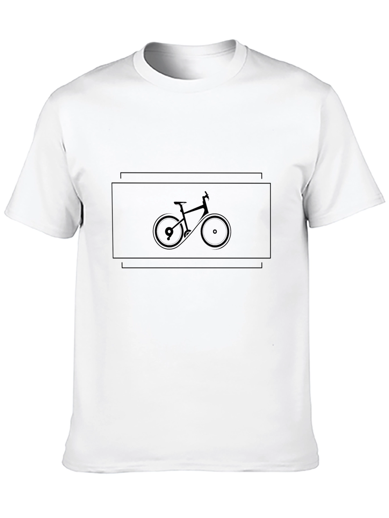 Mens Black Bicycle Graphic T-Shirt