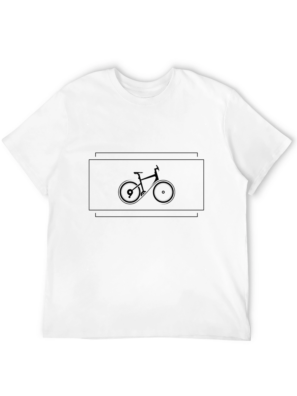Mens Black Bicycle Graphic T-Shirt