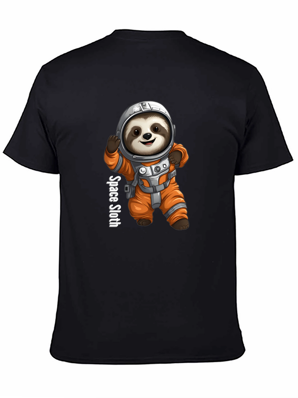 Space Sloth Graphic Tee - Funny Astronaut Design