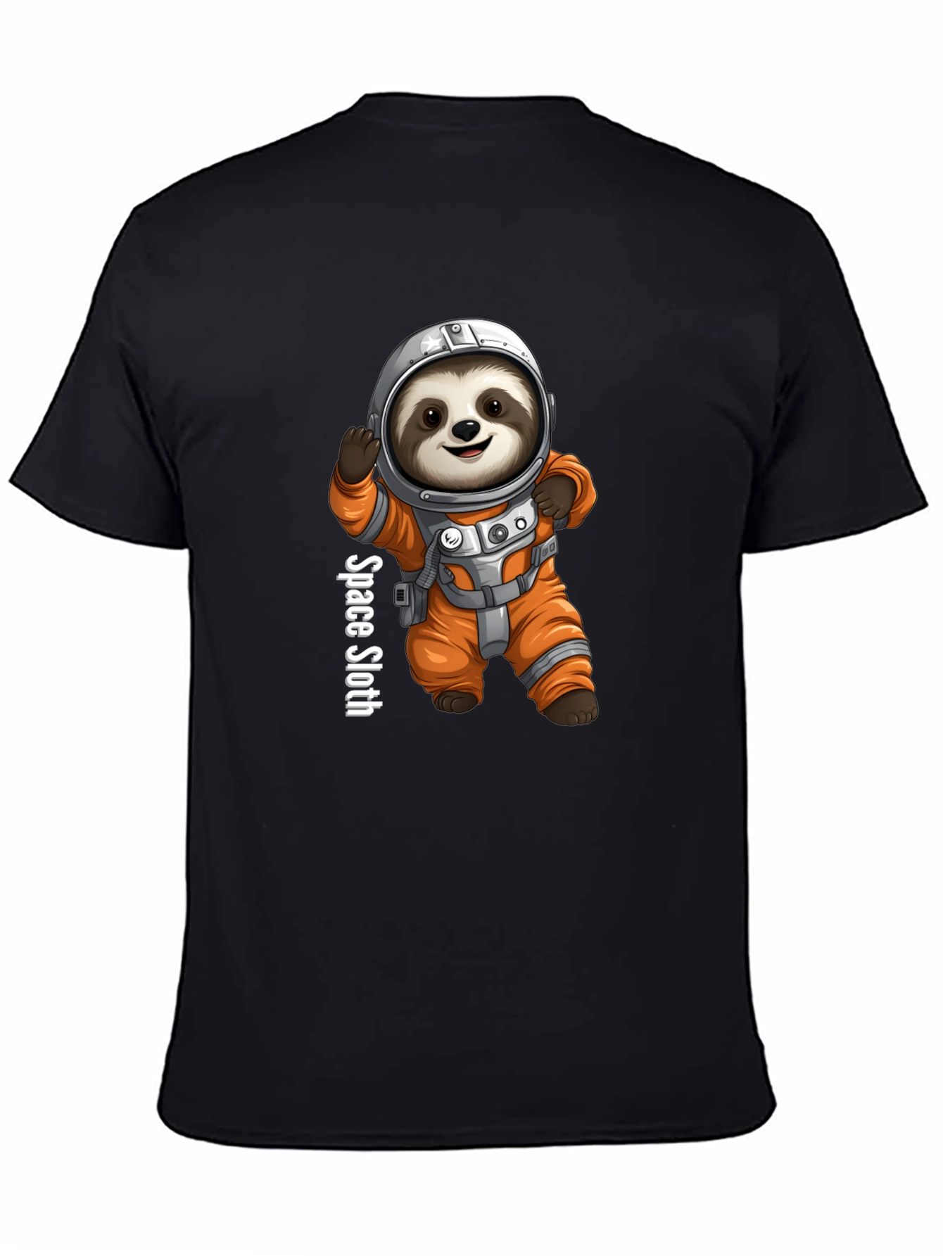 Space Sloth Graphic Tee - Funny Astronaut Design