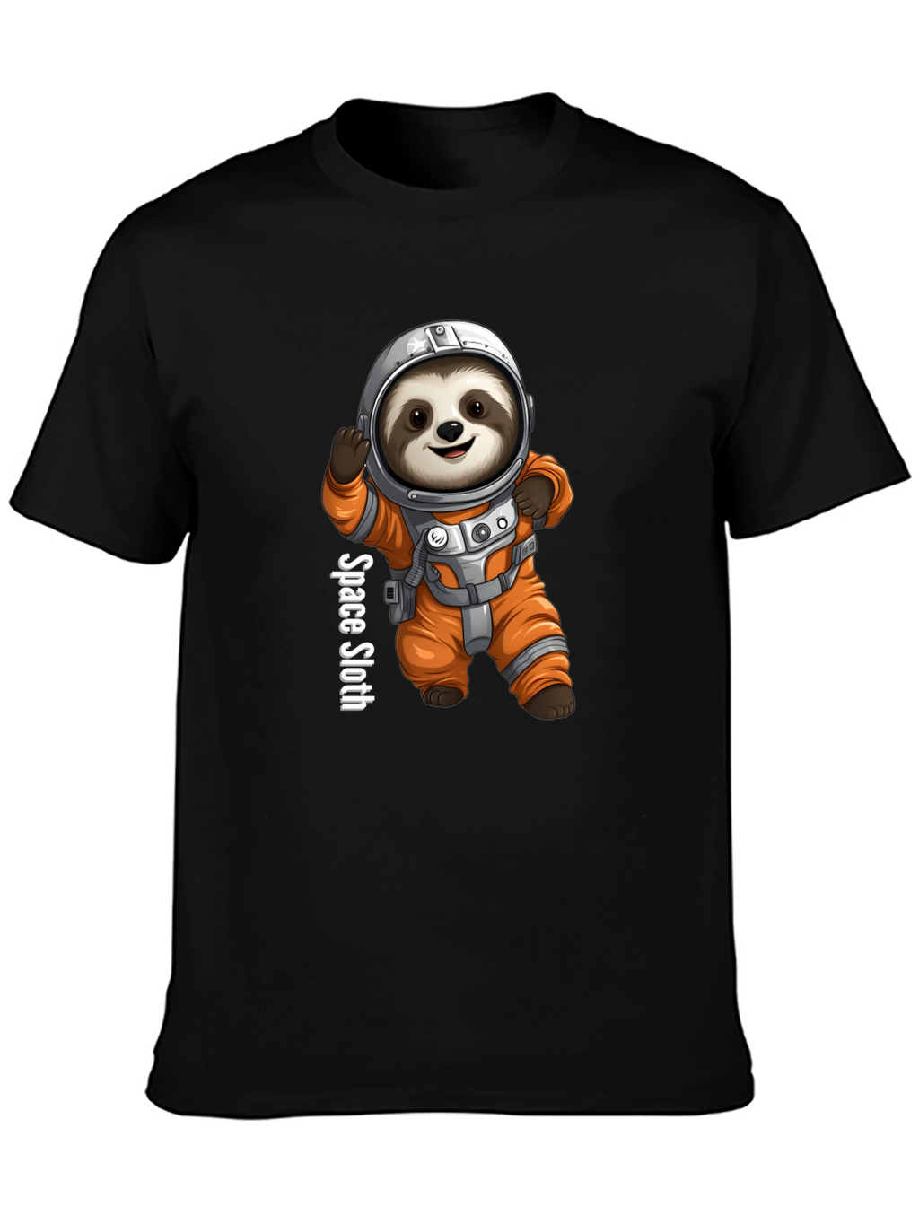 Space Sloth Graphic Tee - Funny Astronaut Design