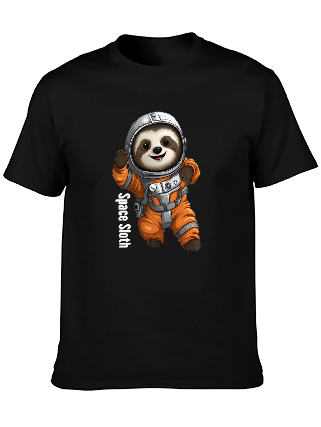 Space Sloth Graphic Tee - Funny Astronaut Design