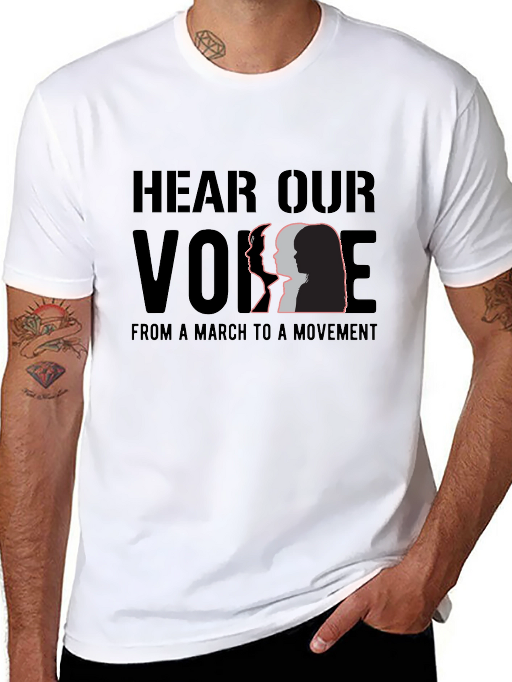 Hear Our Voice T-Shirt - March to Movement Tee