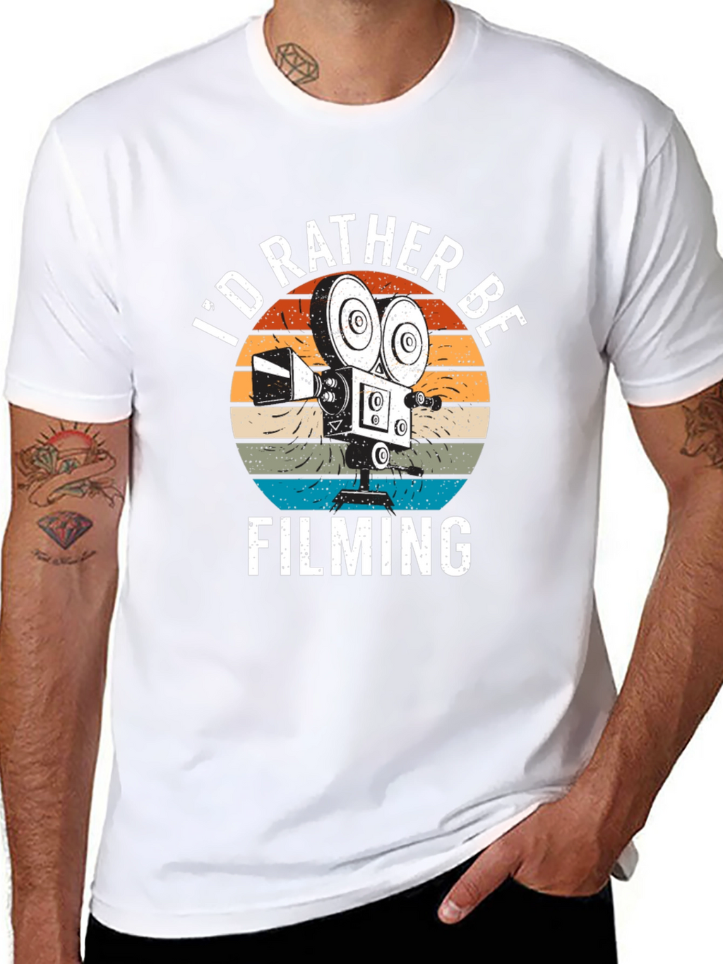 Id Rather Be Filming T-Shirt | Movie Lover Gift