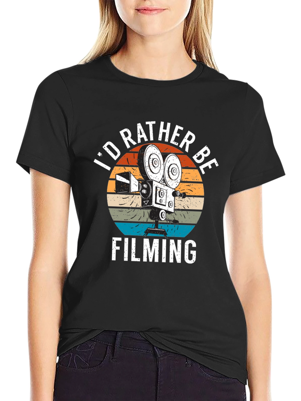 Id Rather Be Filming T-Shirt | Movie Lover Gift