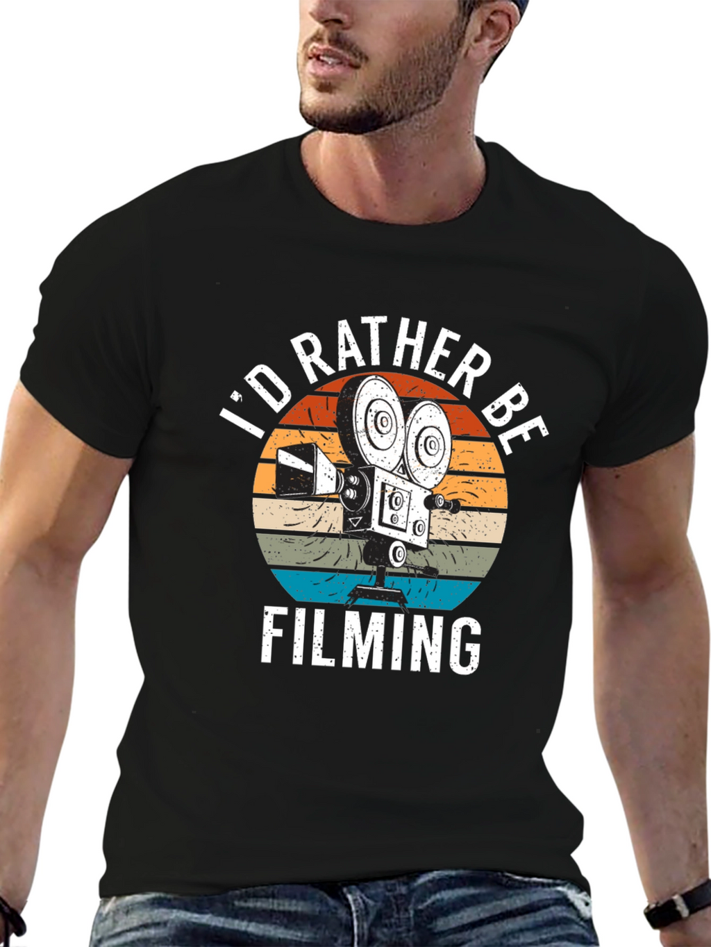 Id Rather Be Filming T-Shirt | Movie Lover Gift