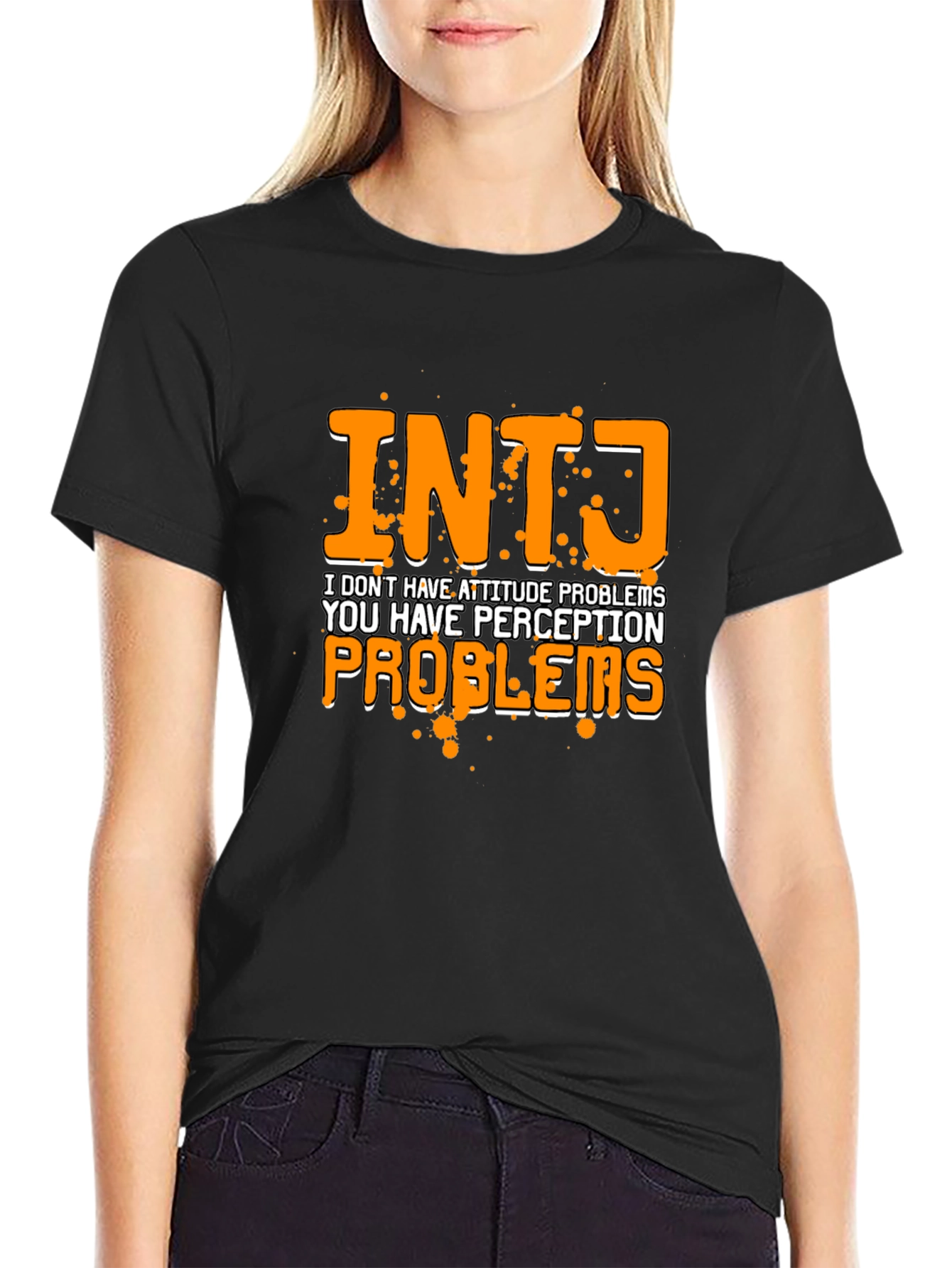 INTJ Perception Problems Graphic Tee - Black