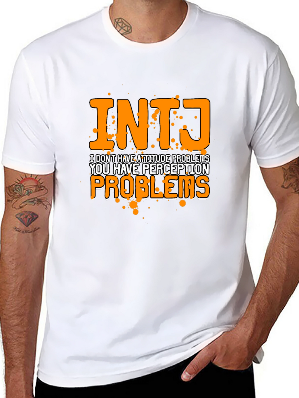 INTJ Perception Problems Graphic Tee - Black