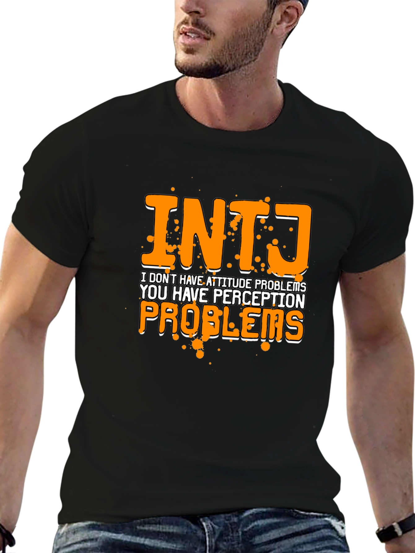 INTJ Perception Problems Graphic Tee - Black