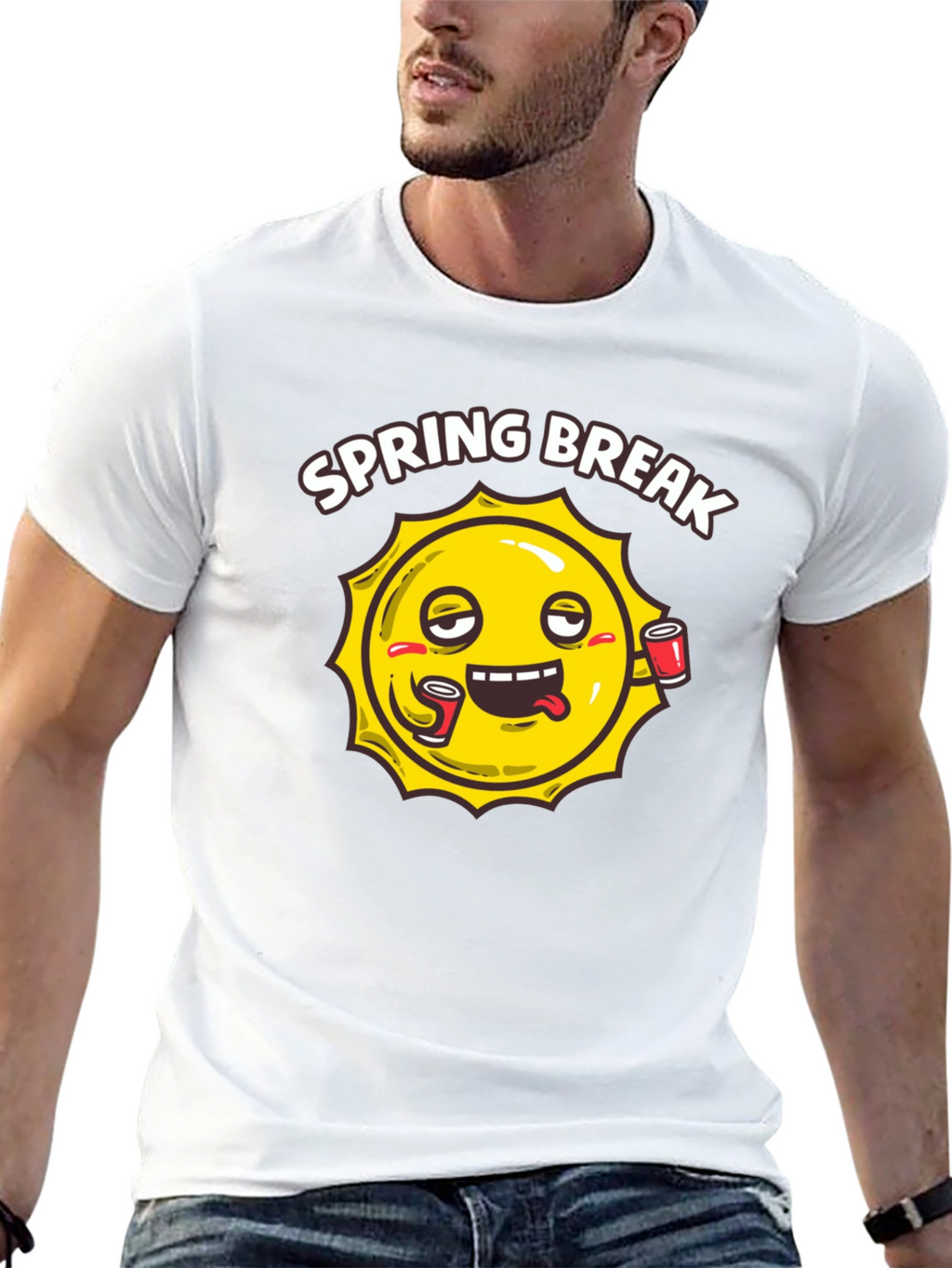 Spring Break Sun Graphic T-Shirt