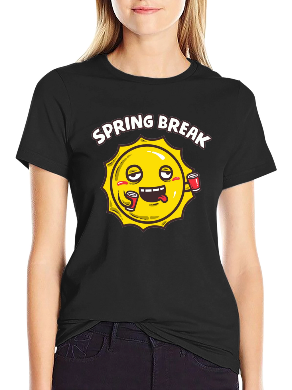 Spring Break Sun Graphic T-Shirt