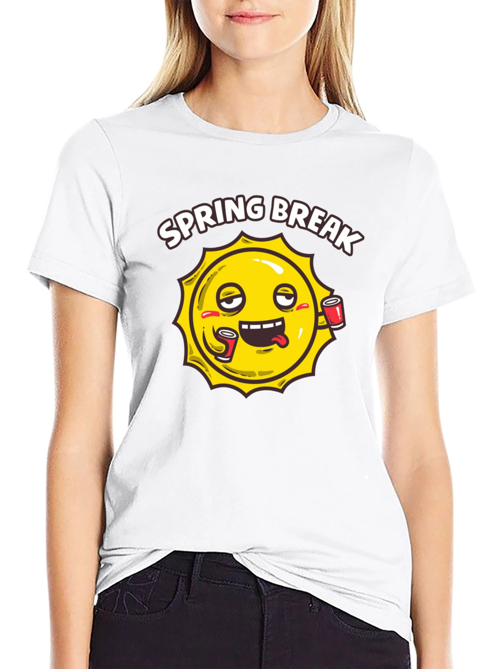 Spring Break Sun Graphic T-Shirt