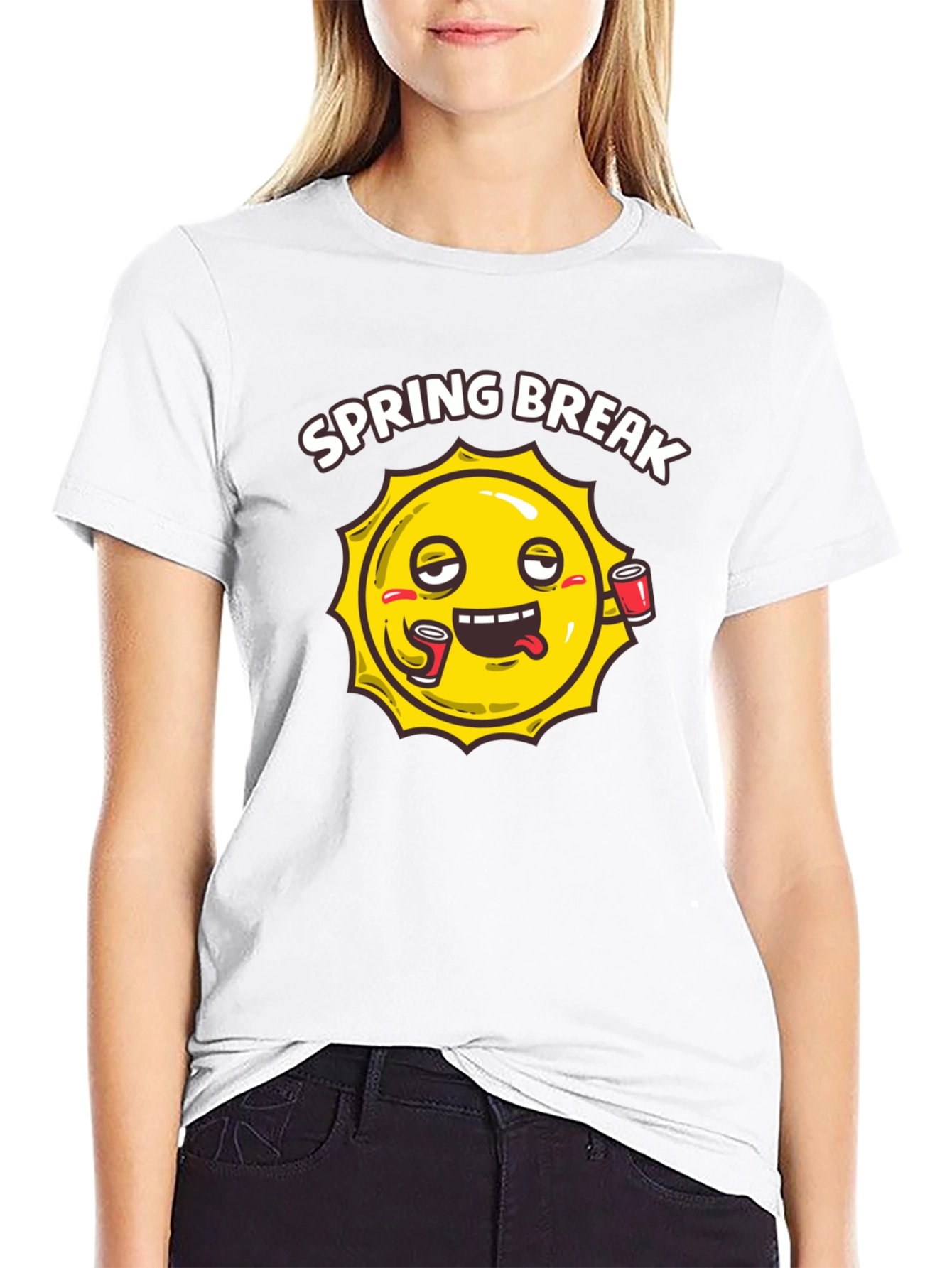 Spring Break Sun Graphic T-Shirt