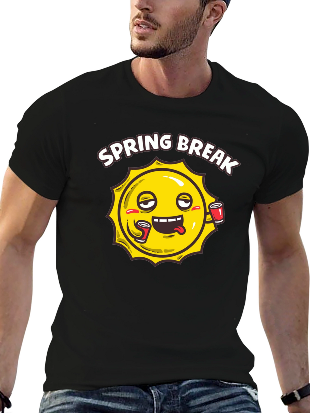 Spring Break Sun Graphic T-Shirt