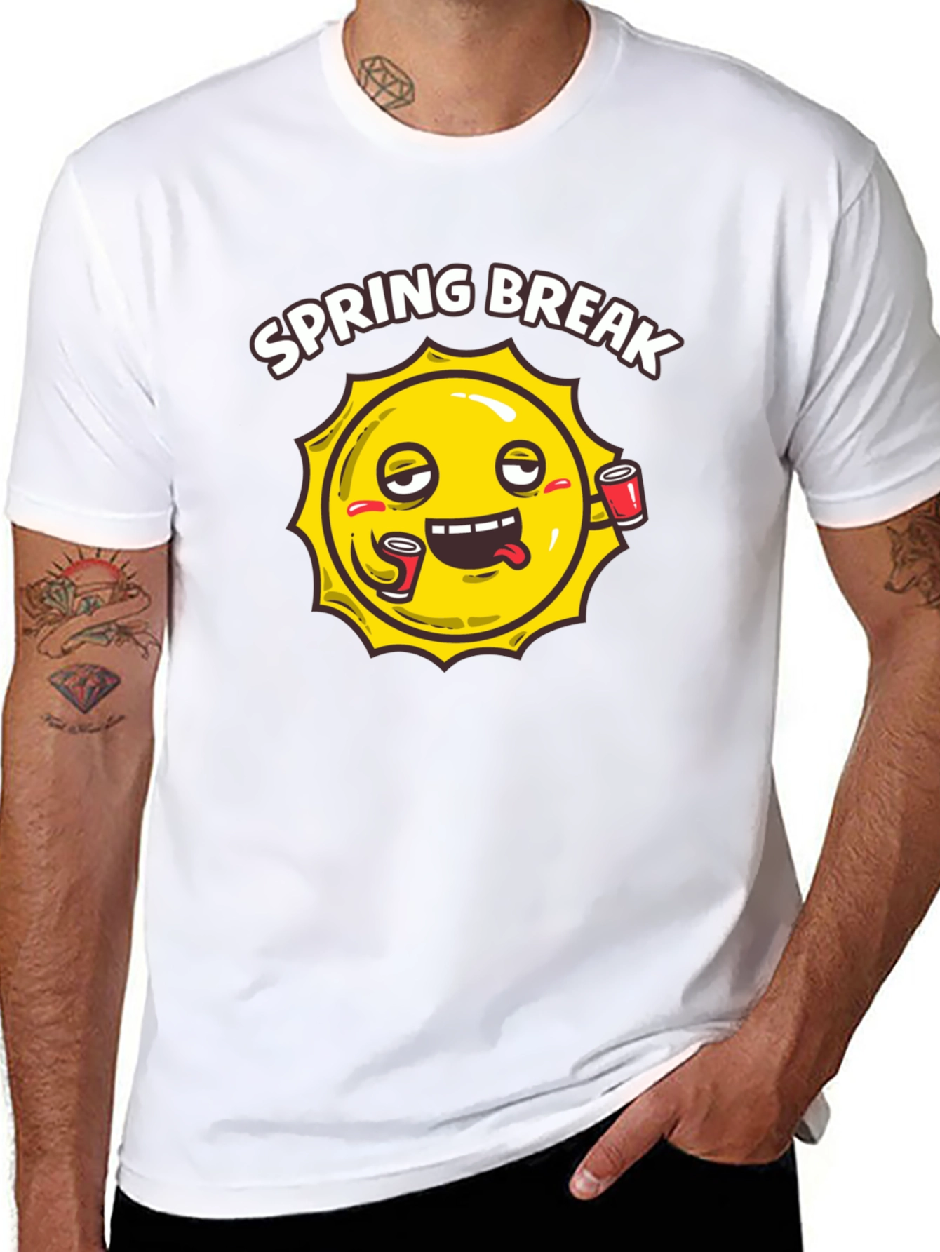 Spring Break Sun Graphic T-Shirt