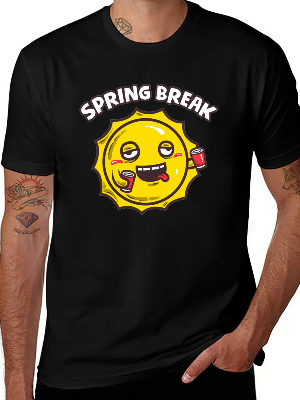 Spring Break Sun Graphic T-Shirt