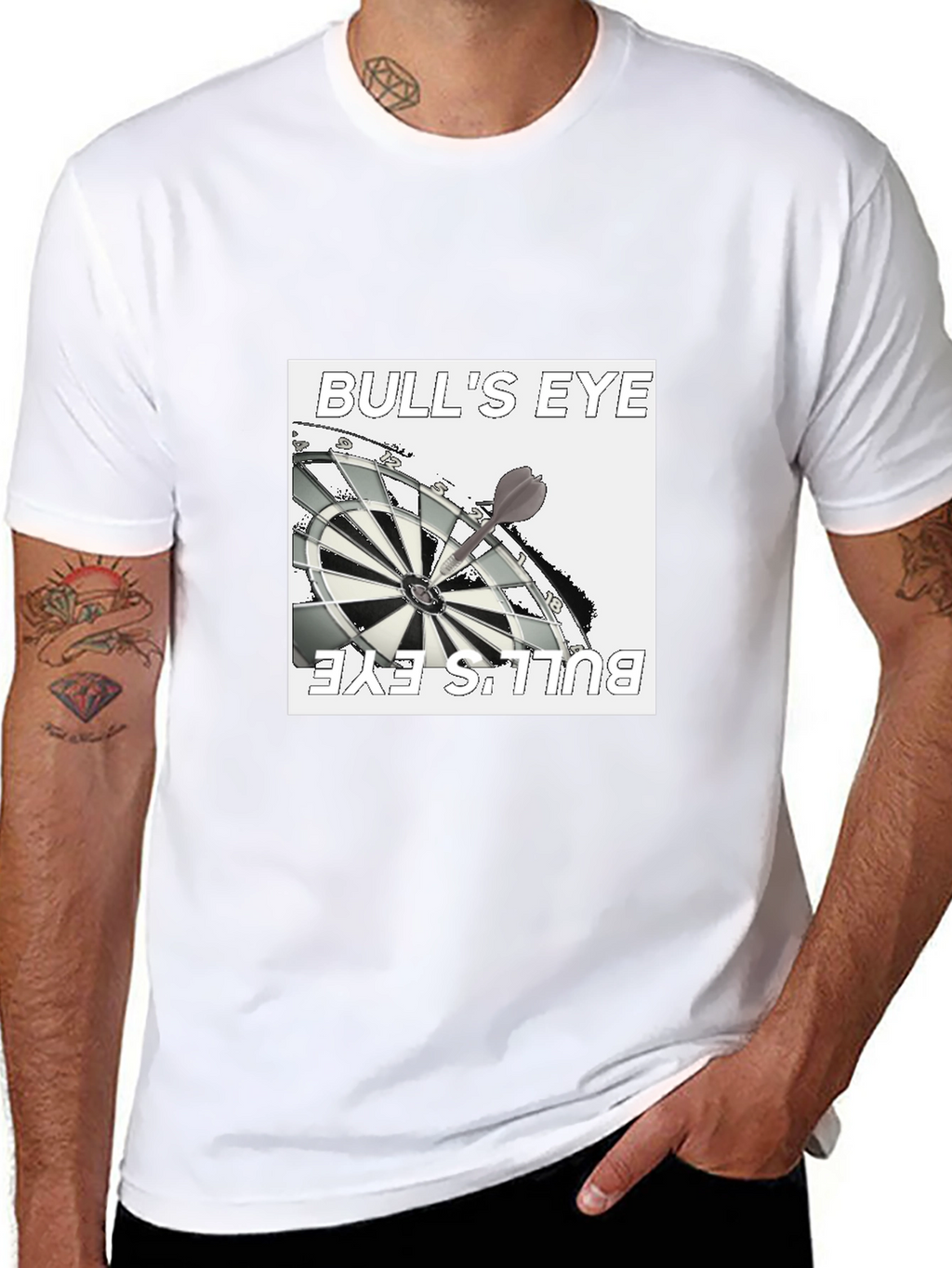 Bulls Eye Graphic Tee - Black T-Shirt