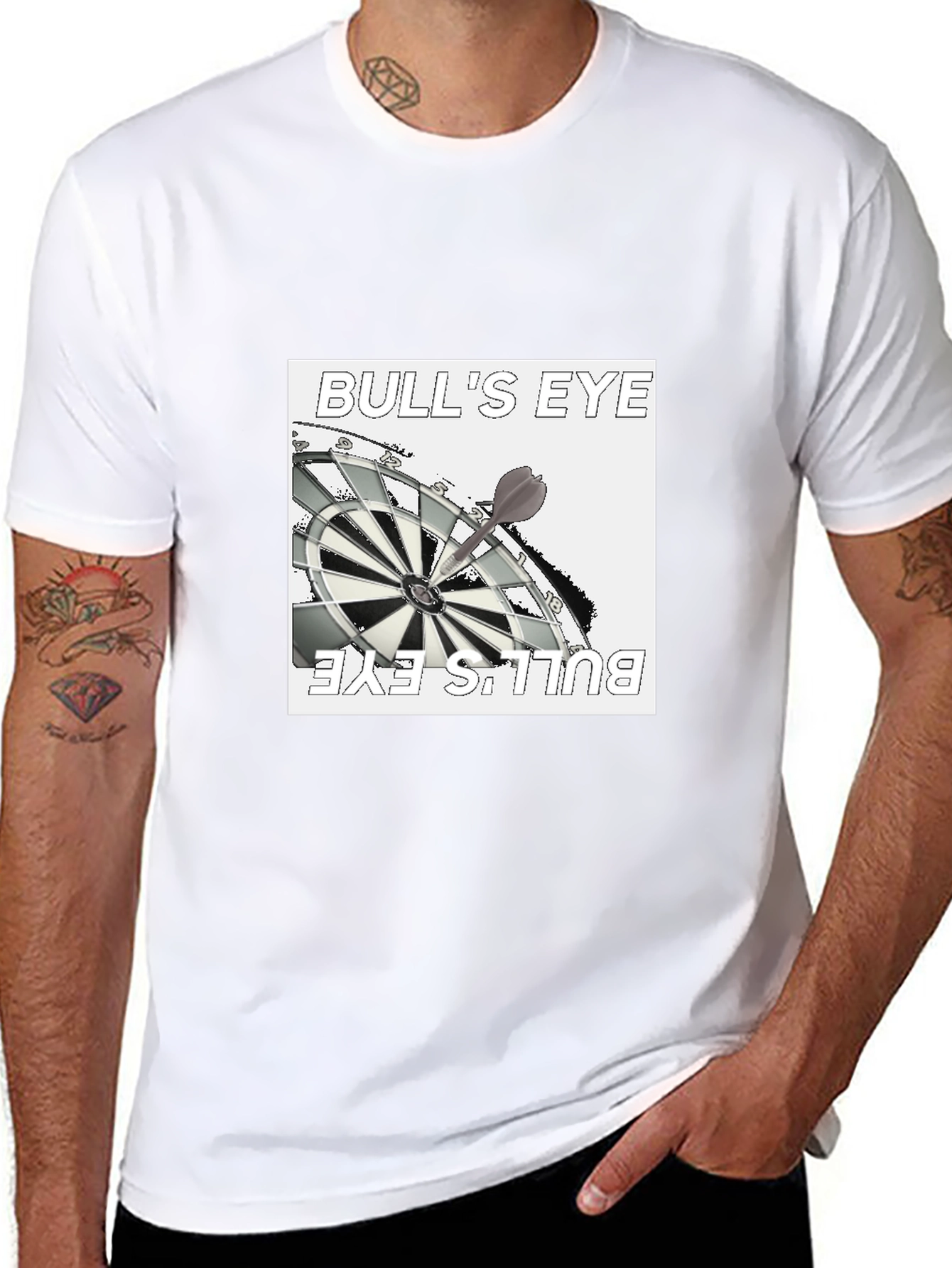 Bulls Eye Graphic Tee - Black T-Shirt
