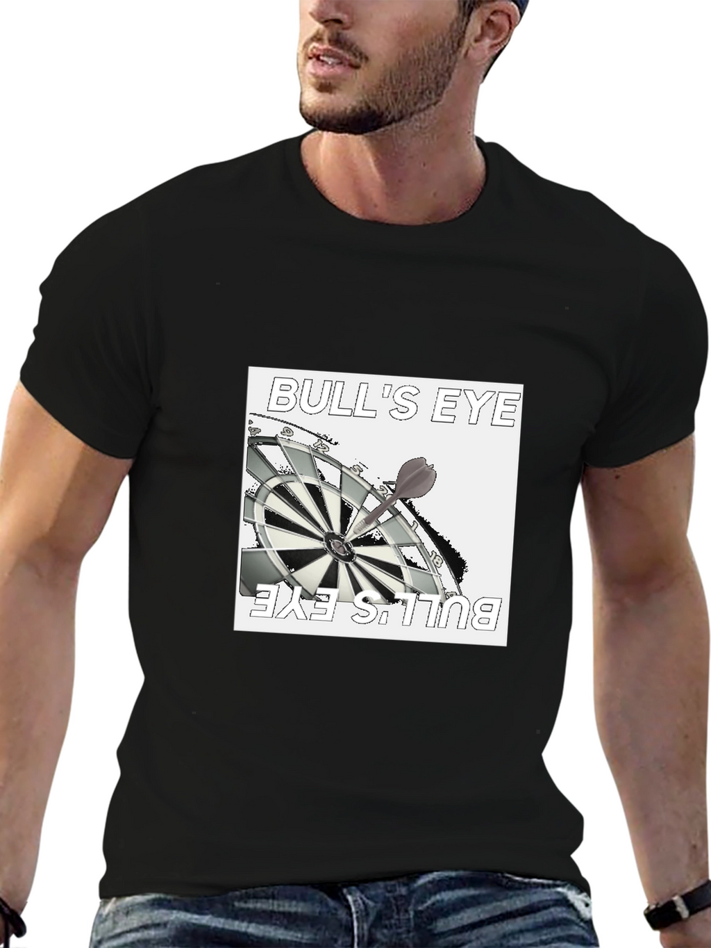 Bulls Eye Graphic Tee - Black T-Shirt