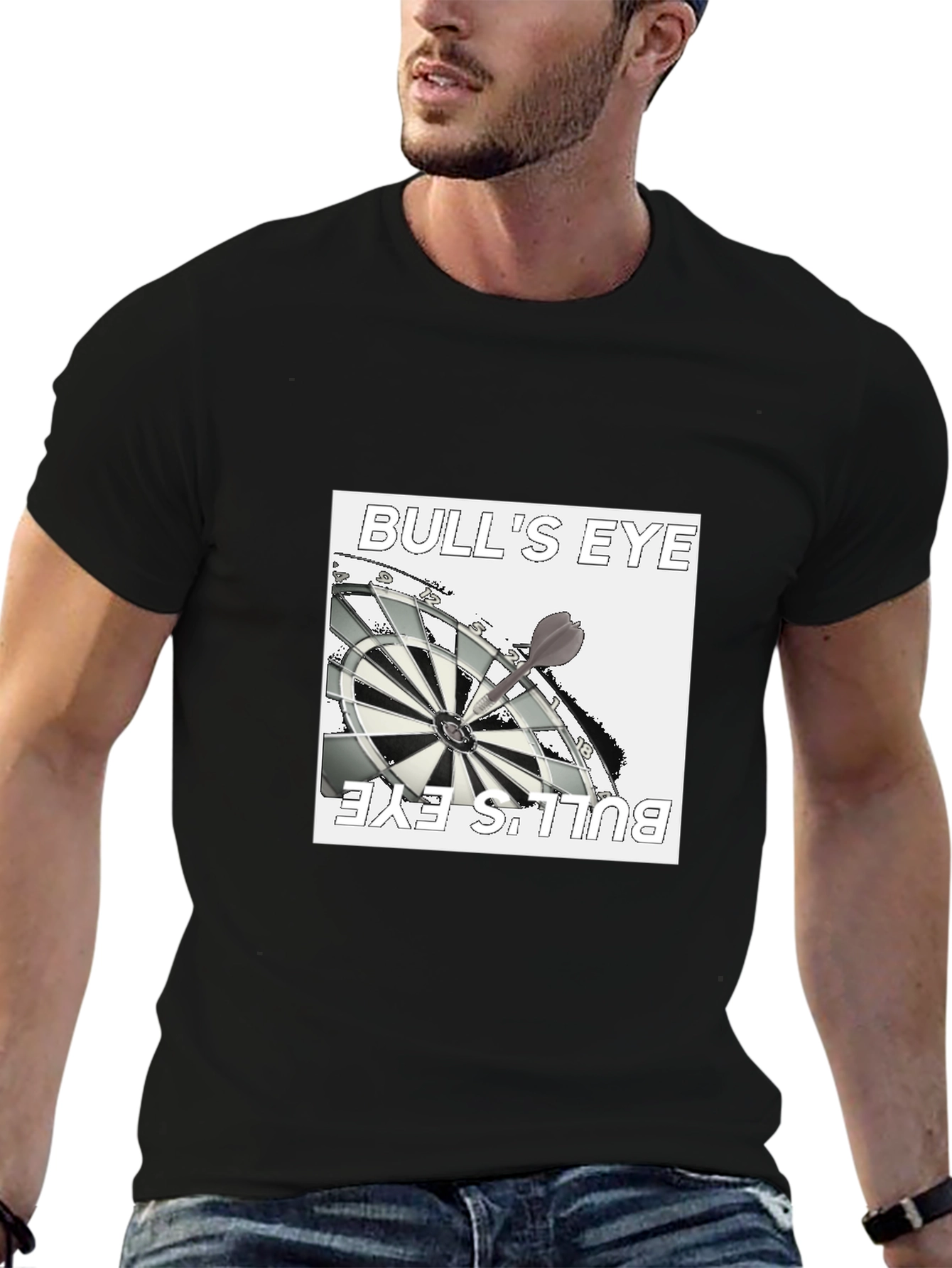 Bulls Eye Graphic Tee - Black T-Shirt