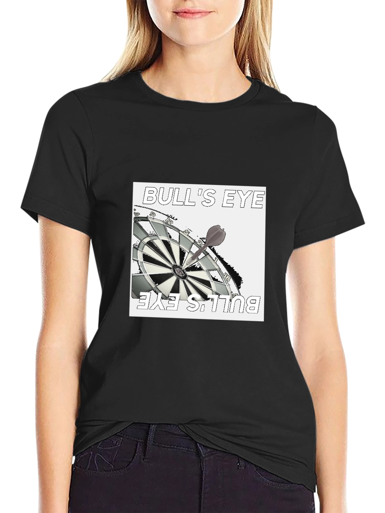 Bulls Eye Graphic Tee - Black T-Shirt