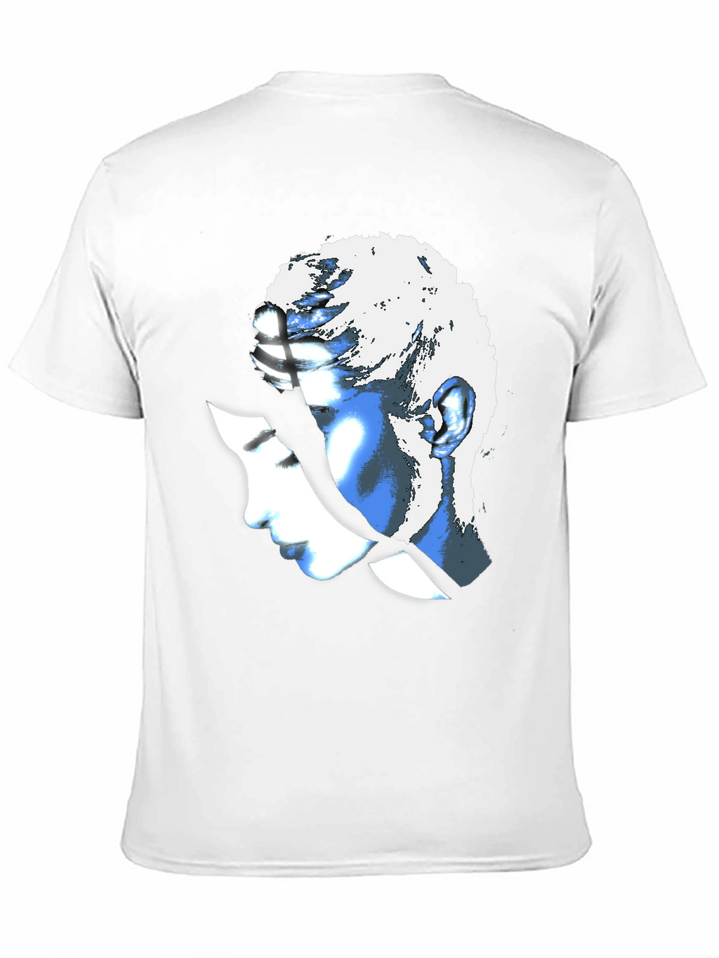 Abstract Woman Graphic Black T-Shirt