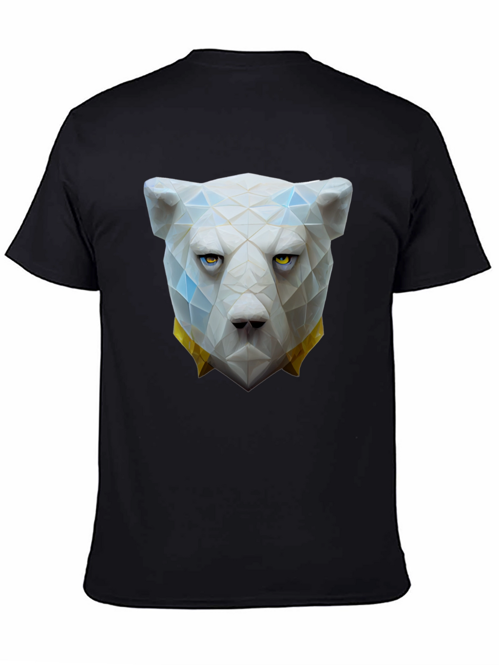 Geometric Polar Bear Graphic Tee - Unique Design