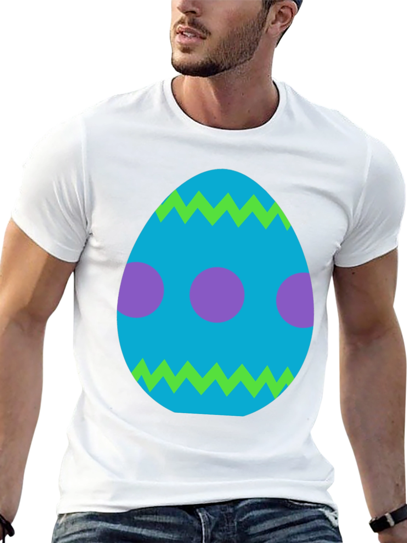 Easter Egg Graphic Tee - Fun Holiday Apparel