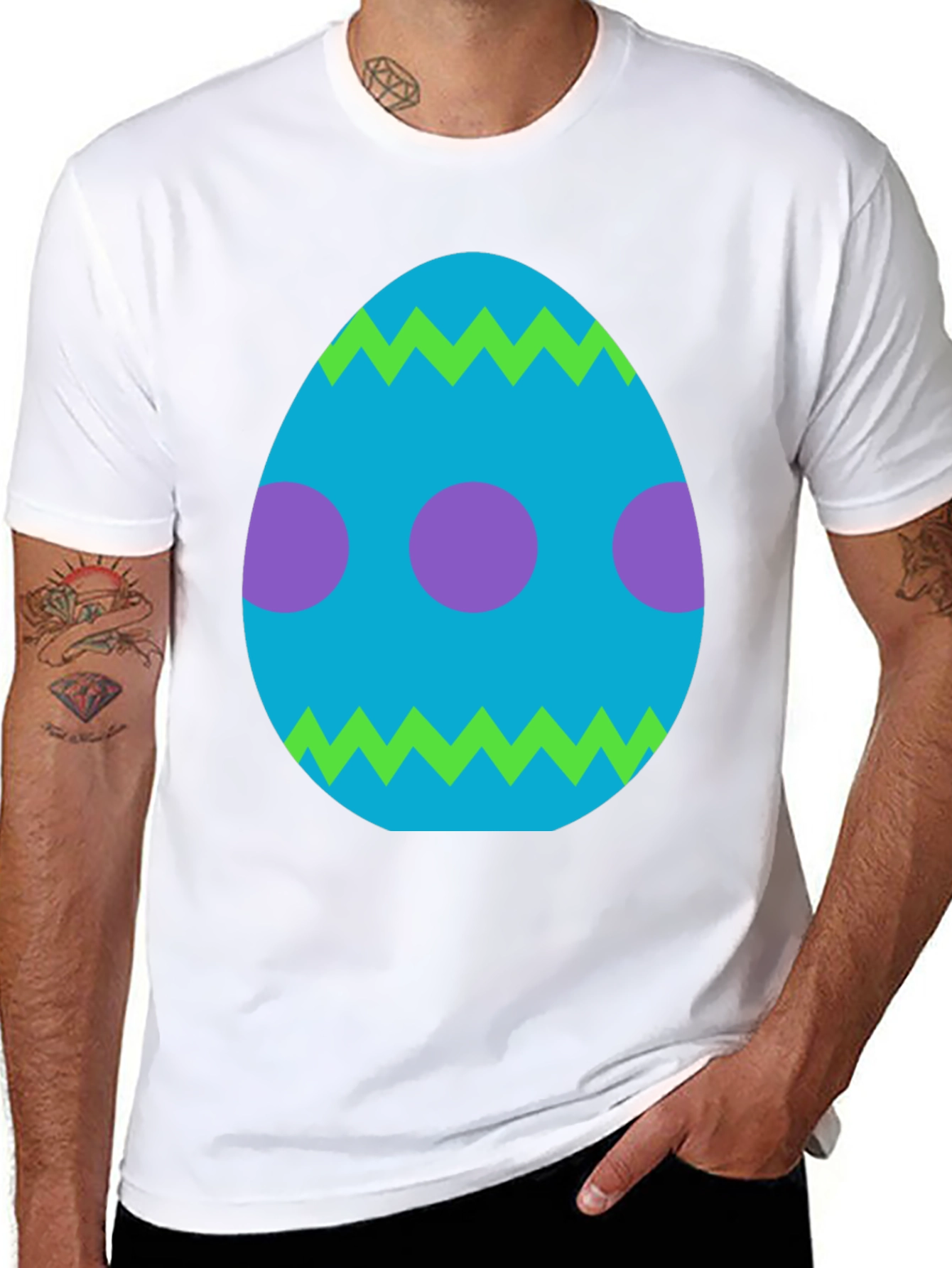 Easter Egg Graphic Tee - Fun Holiday Apparel