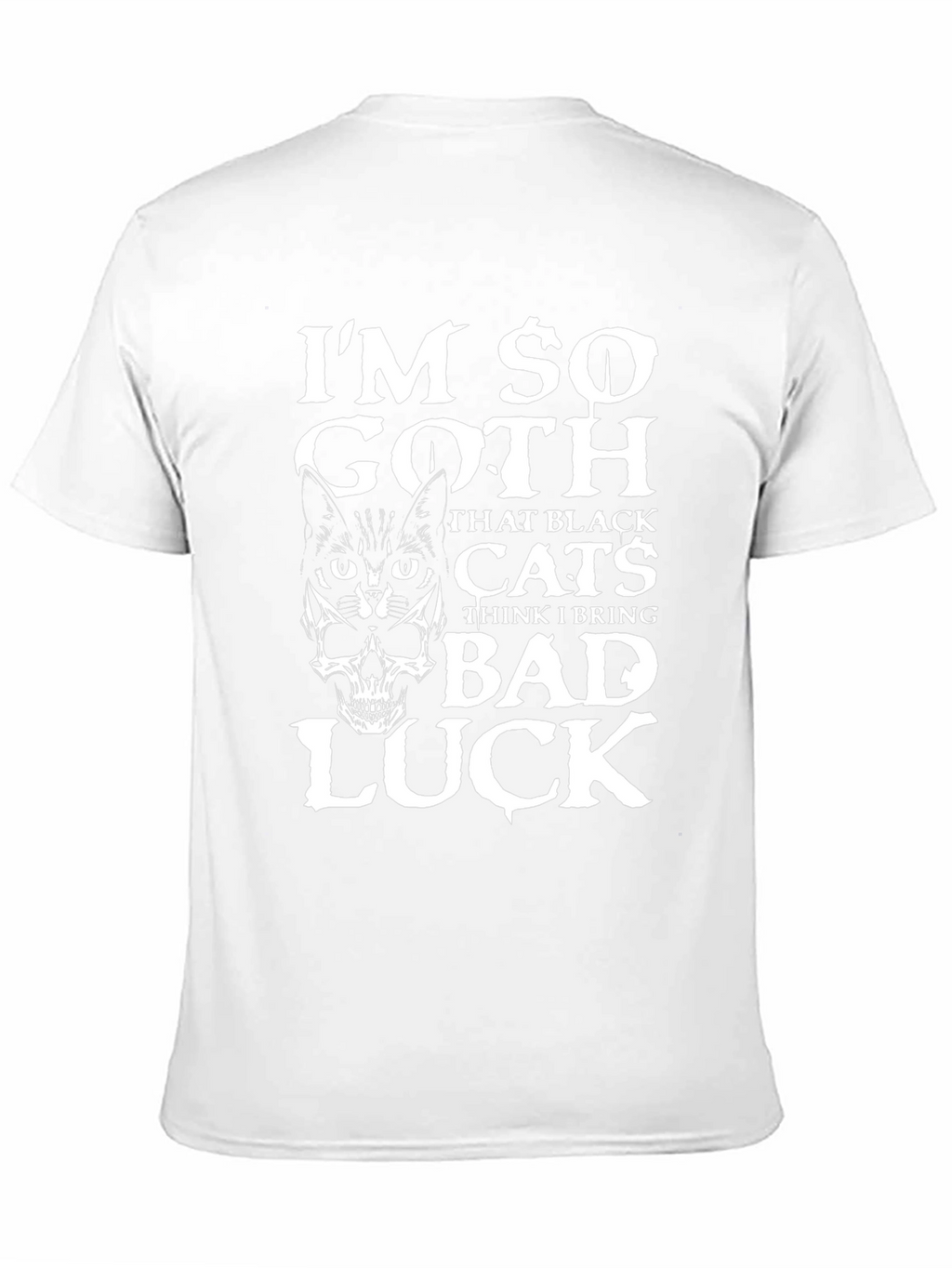 Im So Goth Black Cat & Skull Graphic T-Shirt