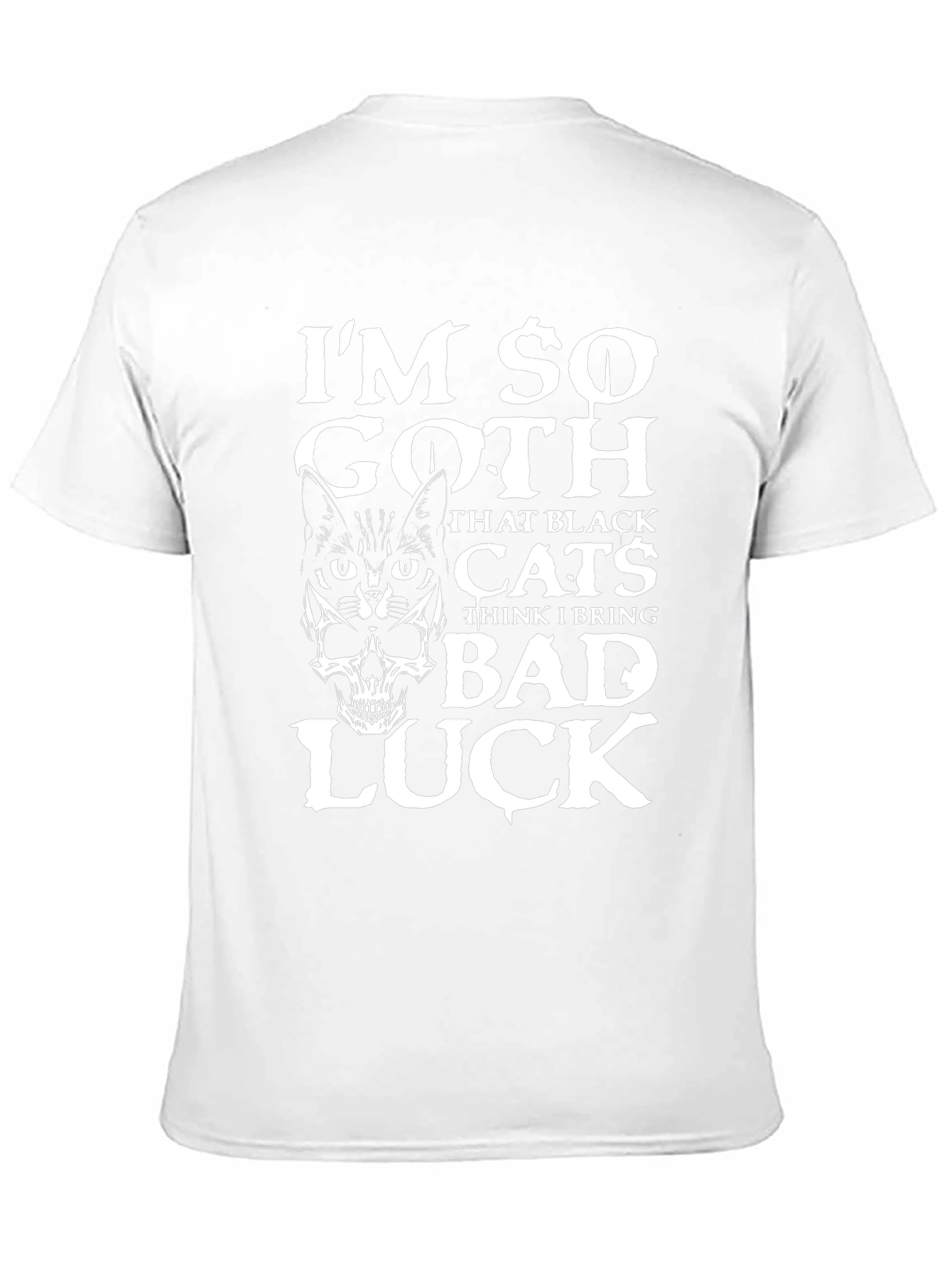 Im So Goth Black Cat & Skull Graphic T-Shirt