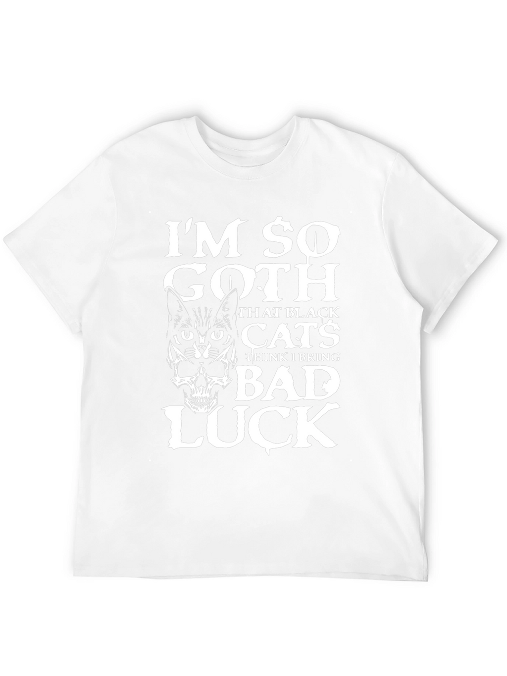 Im So Goth Black Cat & Skull Graphic T-Shirt