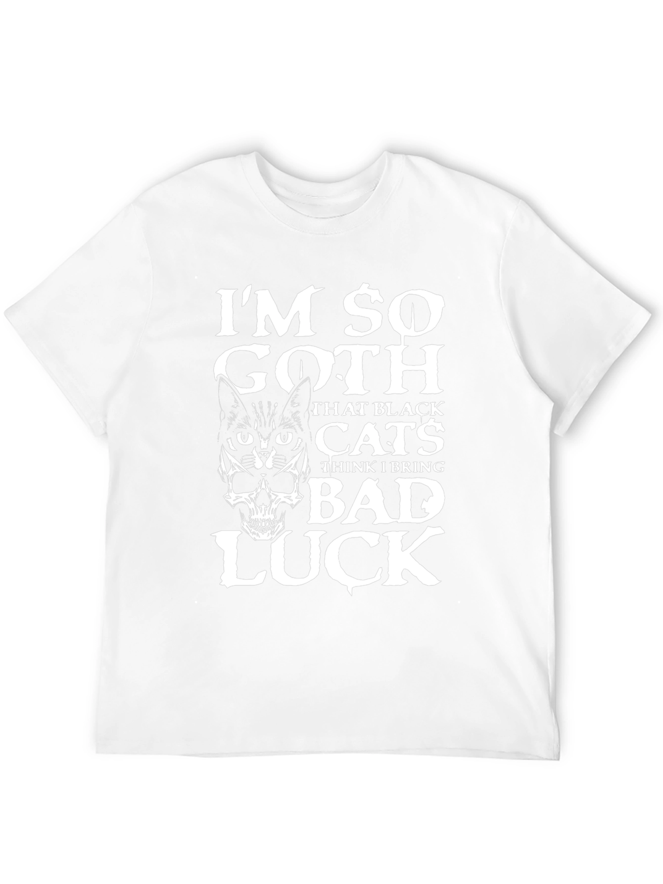 Im So Goth Black Cat & Skull Graphic T-Shirt