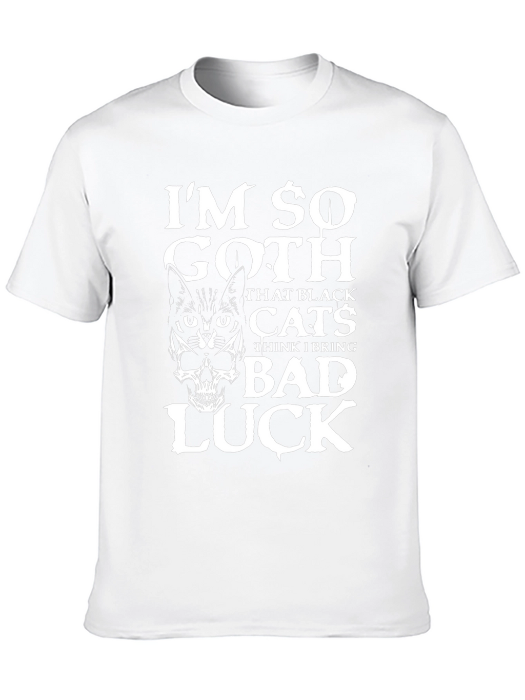 Im So Goth Black Cat & Skull Graphic T-Shirt