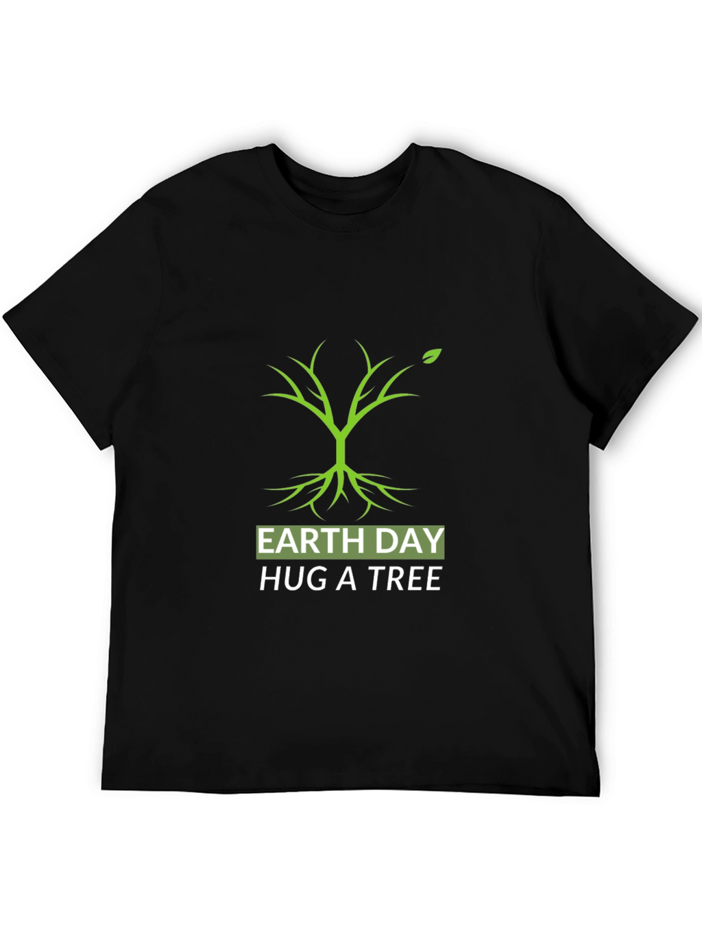 Earth Day Hug A Tree Black T-Shirt