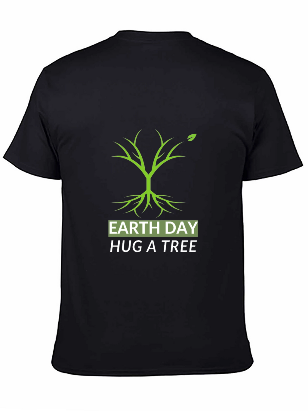Earth Day Hug A Tree Black T-Shirt