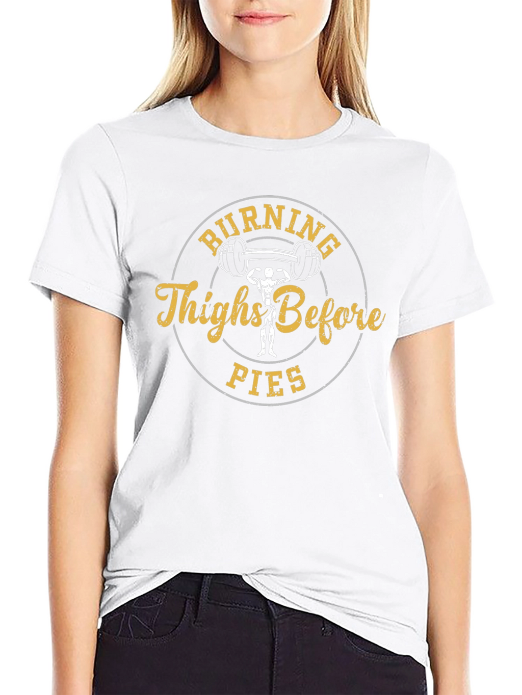 Burning Thighs Before Pies Graphic T-Shirt