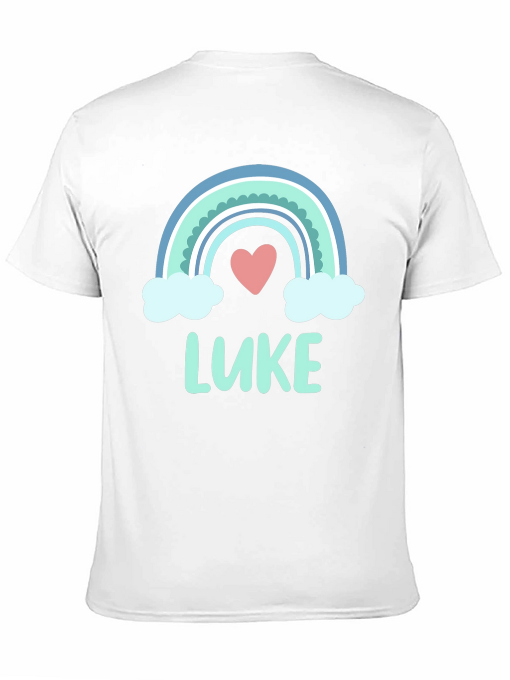 Rainbow Luke Heart Graphic Tee - Trendy Casual Shirt