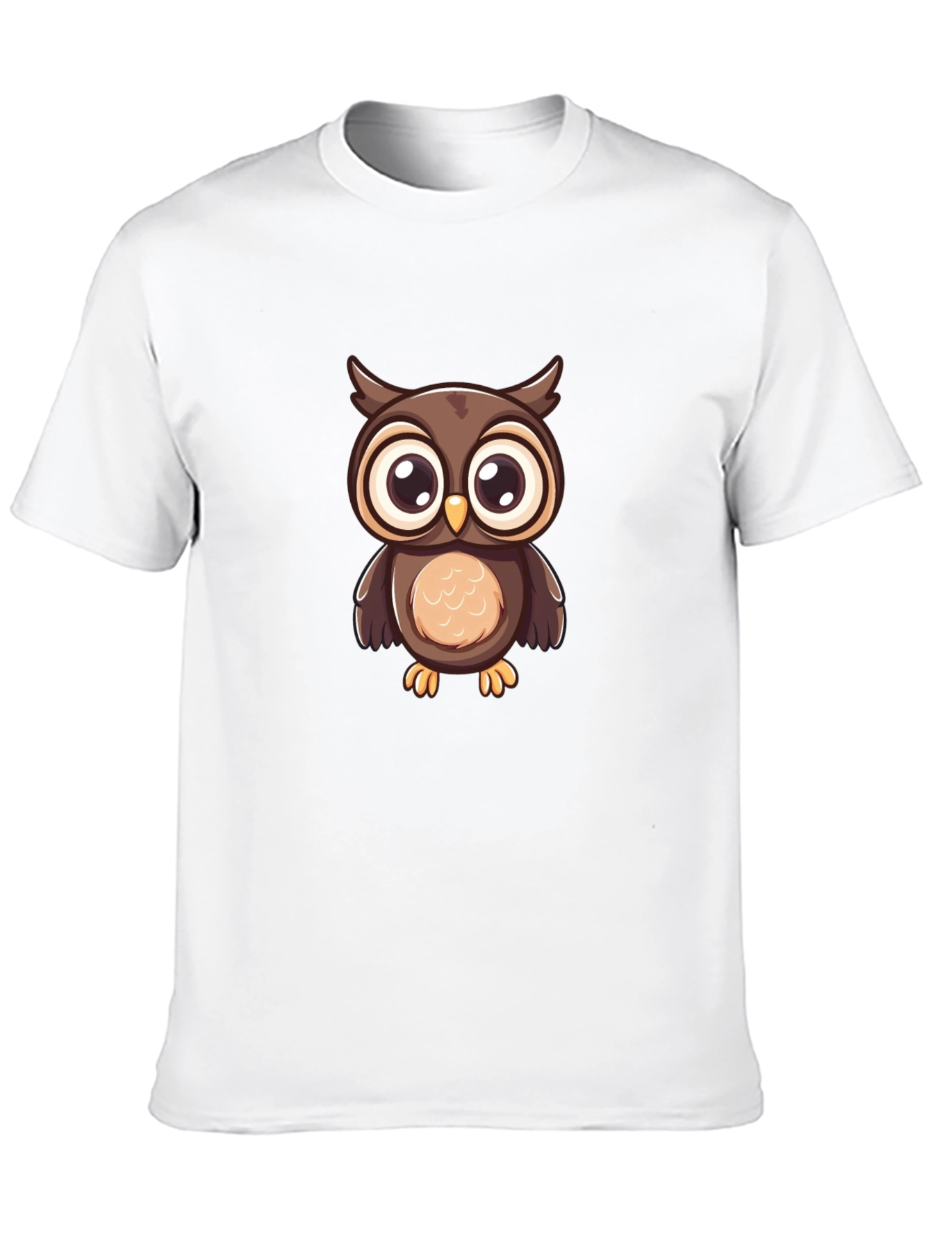 Owl Graphic Print Black T-Shirt