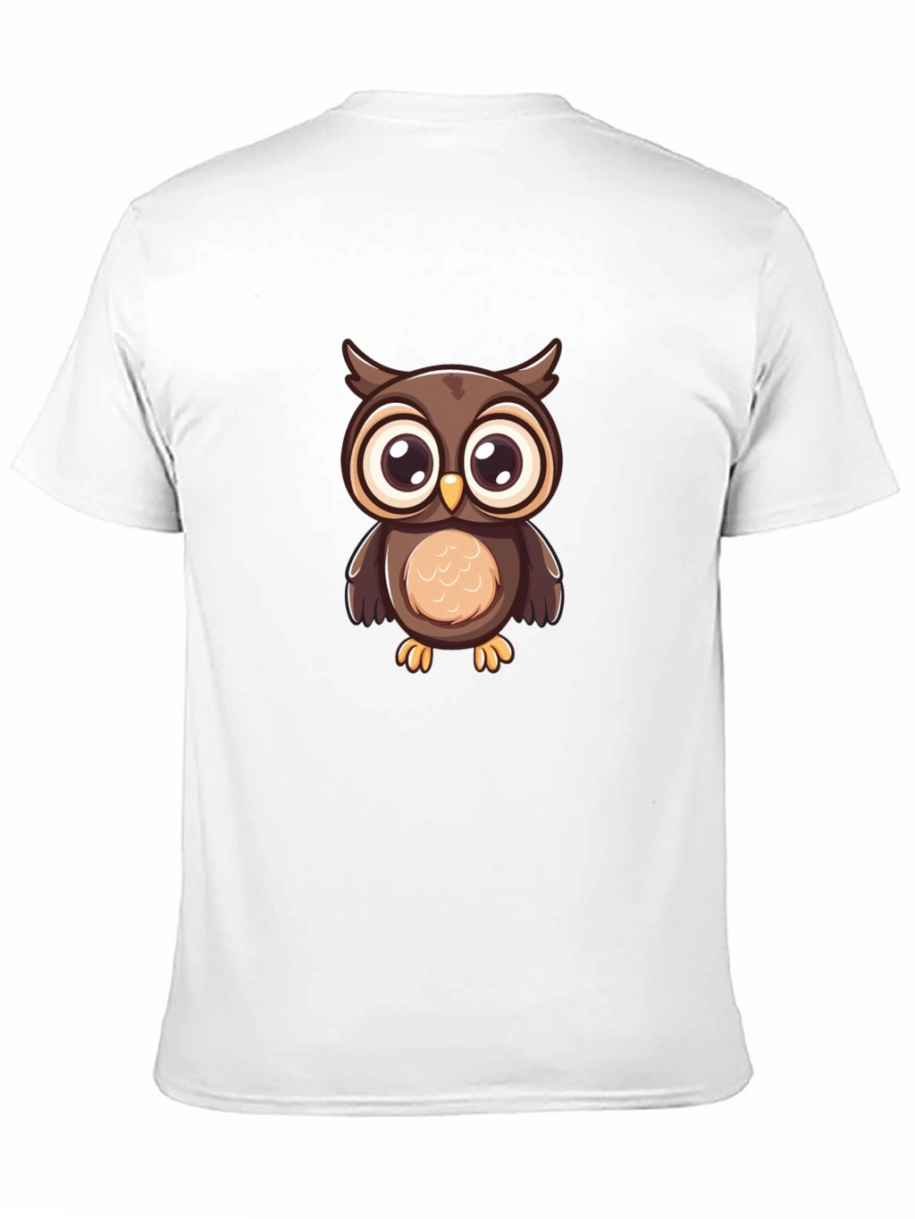Owl Graphic Print Black T-Shirt